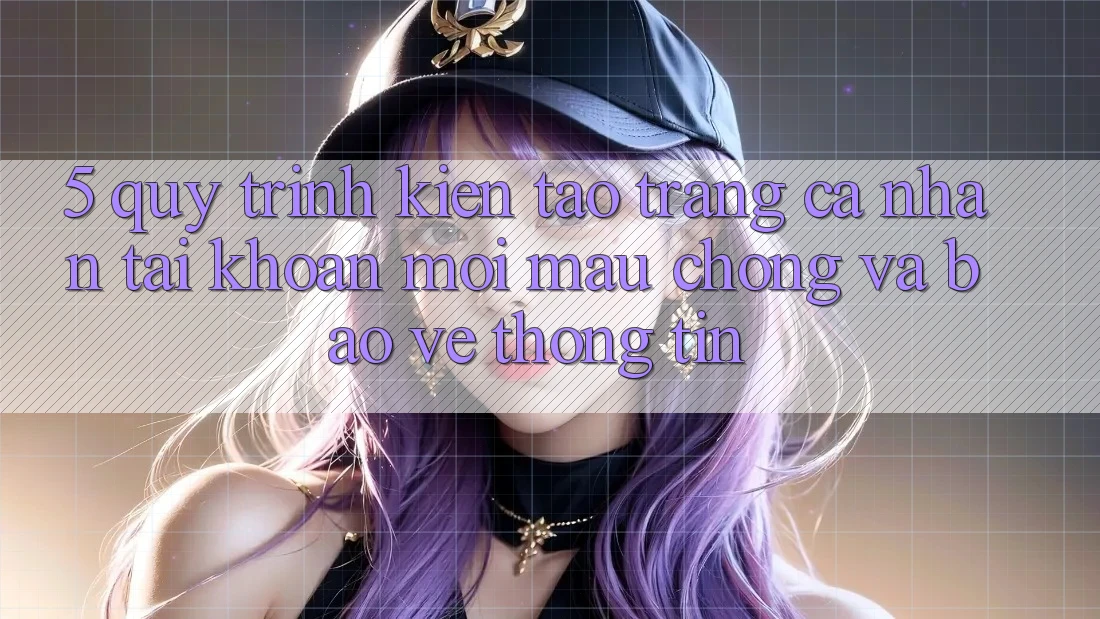 5. Quy Trình Kiến tạo trang cá nhân Tài Khoản Mới Mau Chóng và Bảo vệ thông tin