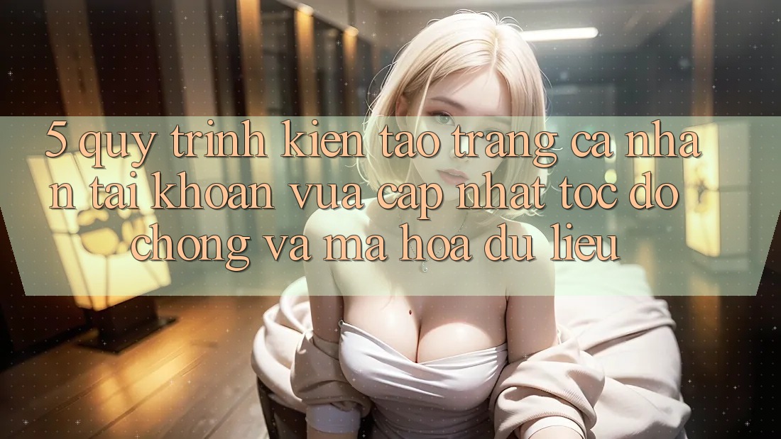 5. Quy Trình Kiến tạo trang cá nhân Tài Khoản Vừa cập nhật Tốc độ Chóng và Mã hóa dữ liệu
