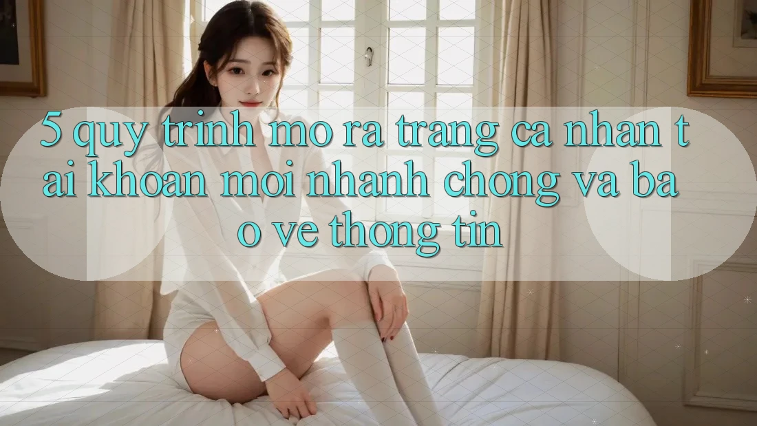 5. Quy Trình Mở ra trang cá nhân Tài Khoản Mới Nhanh Chóng và Bảo vệ thông tin