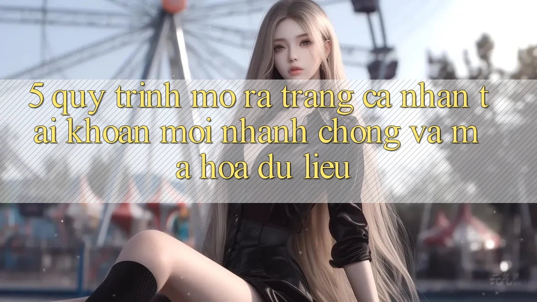 5. Quy Trình Mở ra trang cá nhân Tài Khoản Mới Nhanh chóng và Mã hóa dữ liệu 5. Quy Trình Mở ra trang cá nhân Tài Khoản Mới Nhanh chóng và Mã hóa dữ liệu