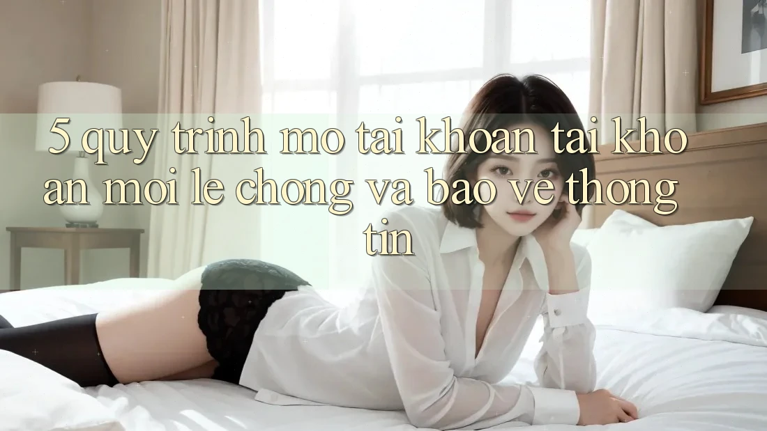5. Quy Trình Mở tài khoản Tài Khoản Mới Lẹ Chóng và Bảo vệ thông tin 5. Quy Trình Mở tài khoản Tài Khoản Mới Lẹ Chóng và Bảo vệ thông tin