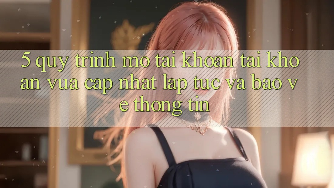 5. Quy Trình Mở tài khoản Tài Khoản Vừa cập nhật Lập tức và Bảo vệ thông tin