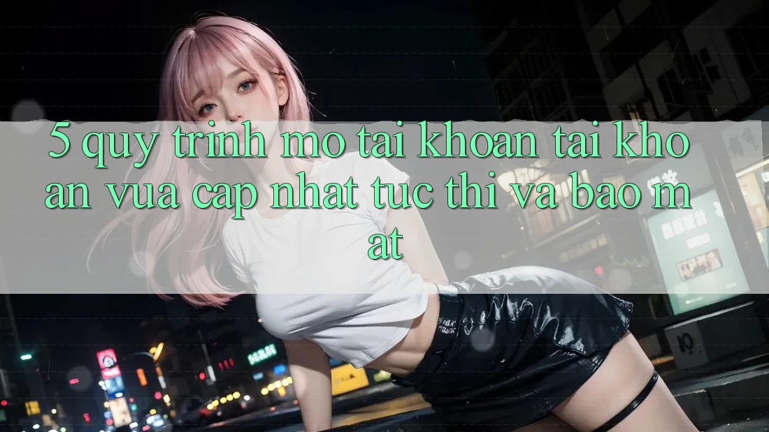 5. Quy Trình Mở tài khoản Tài Khoản Vừa cập nhật Tức thì và Bảo mật