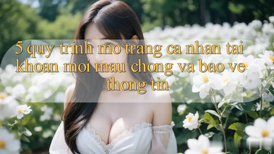 5. Quy Trình Mở trang cá nhân Tài Khoản Mới Mau Chóng và Bảo vệ thông tin