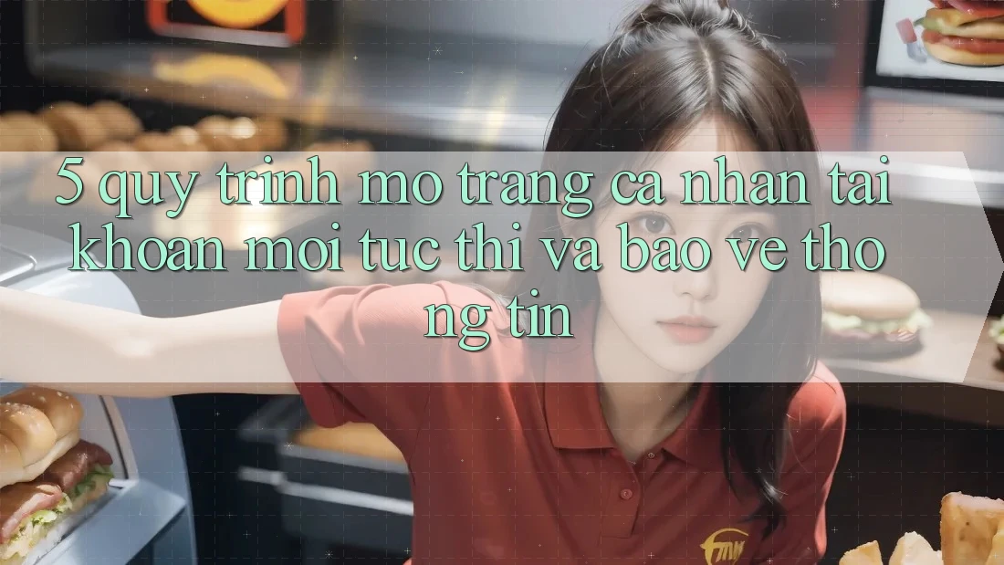 5. Quy Trình Mở trang cá nhân Tài Khoản Mới Tức thì và Bảo vệ thông tin