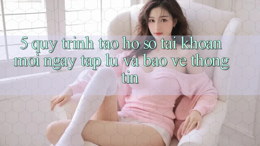 5. Quy Trình Tạo hồ sơ Tài Khoản Mới Ngay tắp lự và Bảo vệ thông tin