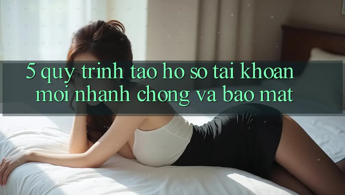 5. Quy Trình Tạo hồ sơ Tài Khoản Mới Nhanh Chóng và Bảo Mật 5. Quy Trình Tạo hồ sơ Tài Khoản Mới Nhanh Chóng và Bảo Mật