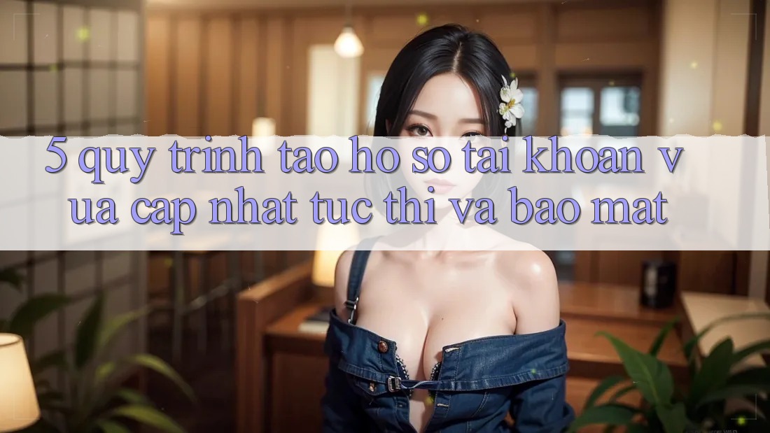 5. Quy Trình Tạo hồ sơ Tài Khoản Vừa cập nhật Tức thì và Bảo Mật