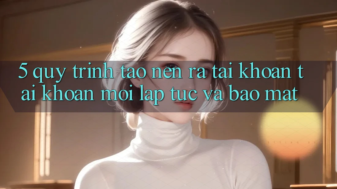 5. Quy Trình Tạo nên ra tài khoản Tài Khoản Mới Lập tức và Bảo Mật 5. Quy Trình Tạo nên ra tài khoản Tài Khoản Mới Lập tức và Bảo Mật