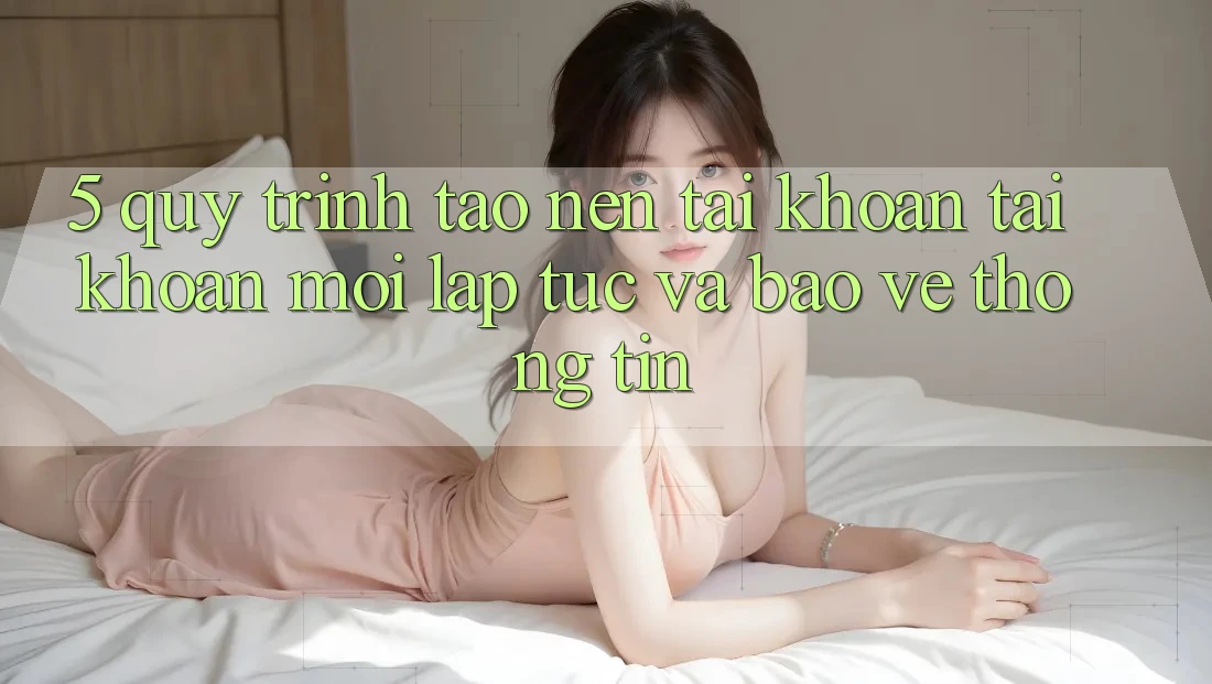 5. Quy Trình Tạo nên tài khoản Tài Khoản Mới Lập tức và Bảo vệ thông tin