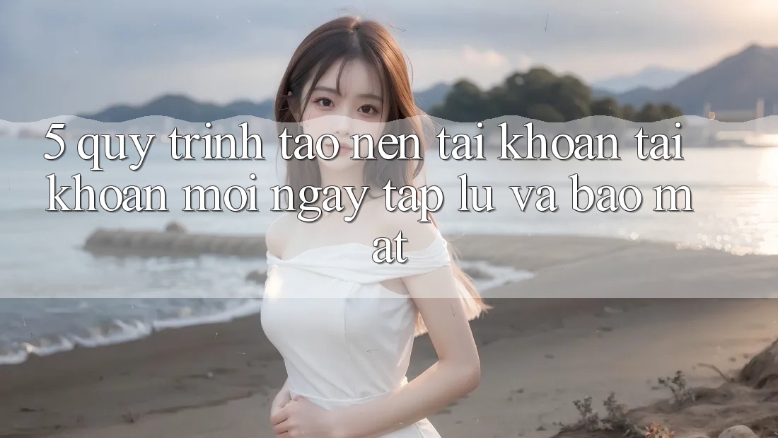 5. Quy Trình Tạo nên tài khoản Tài Khoản Mới Ngay tắp lự và Bảo Mật