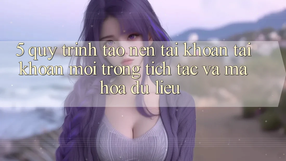 5. Quy Trình Tạo nên tài khoản Tài Khoản Mới Trong tích tắc và Mã hóa dữ liệu 5. Quy Trình Tạo nên tài khoản Tài Khoản Mới Trong tích tắc và Mã hóa dữ liệu