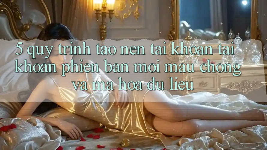 5. Quy Trình Tạo nên tài khoản Tài Khoản Phiên bản mới Mau Chóng và Mã hóa dữ liệu