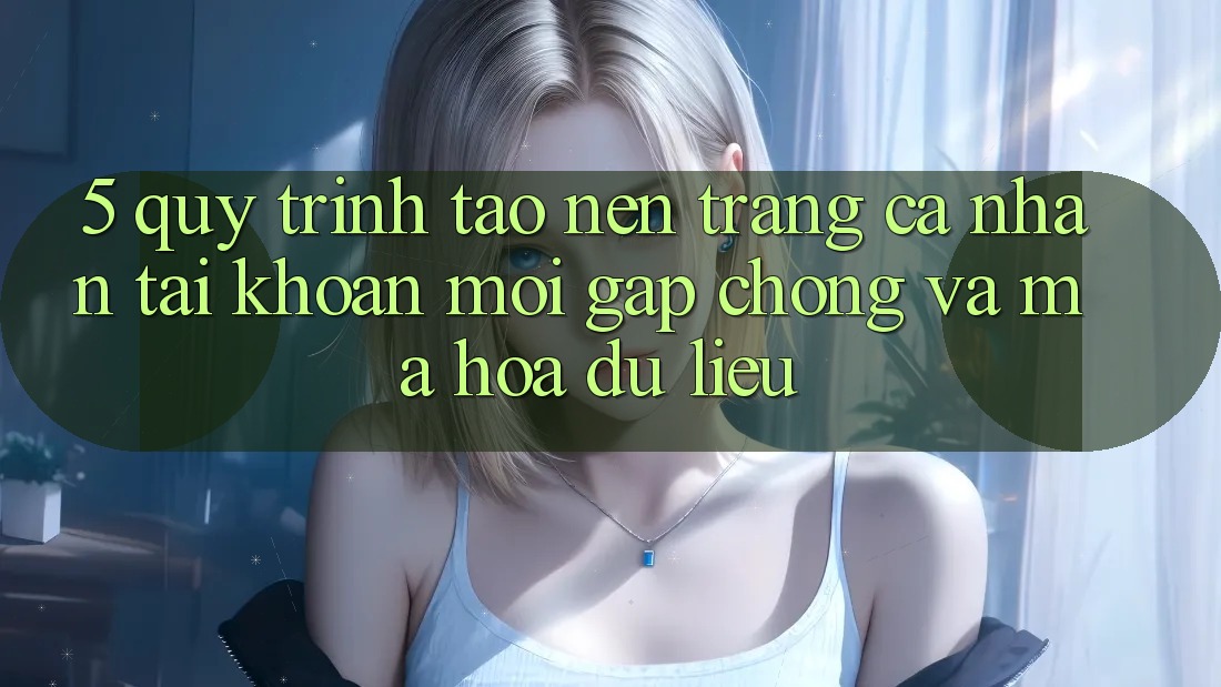 5. Quy Trình Tạo nên trang cá nhân Tài Khoản Mới Gấp Chóng và Mã hóa dữ liệu