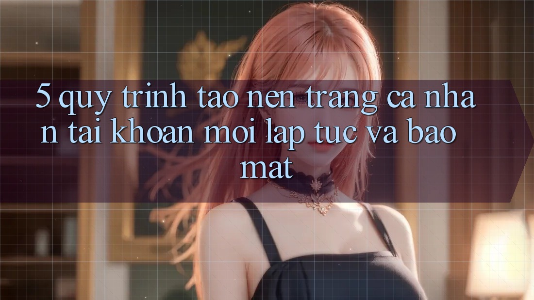 5. Quy Trình Tạo nên trang cá nhân Tài Khoản Mới Lập tức và Bảo Mật