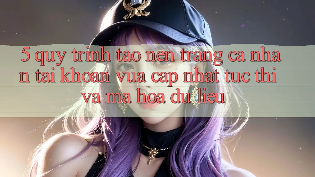 5. Quy Trình Tạo nên trang cá nhân Tài Khoản Vừa cập nhật Tức thì và Mã hóa dữ liệu 5. Quy Trình Tạo nên trang cá nhân Tài Khoản Vừa cập nhật Tức thì và Mã hóa dữ liệu