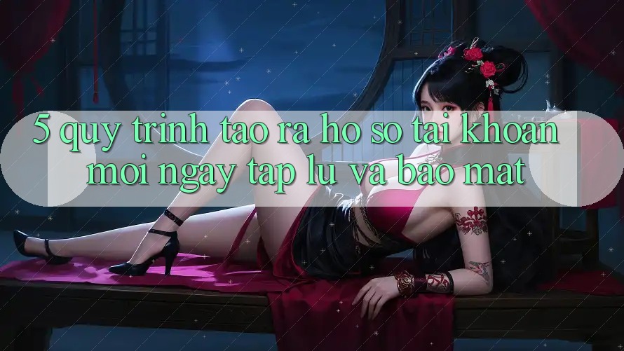 5. Quy Trình Tạo ra hồ sơ Tài Khoản Mới Ngay tắp lự và Bảo Mật