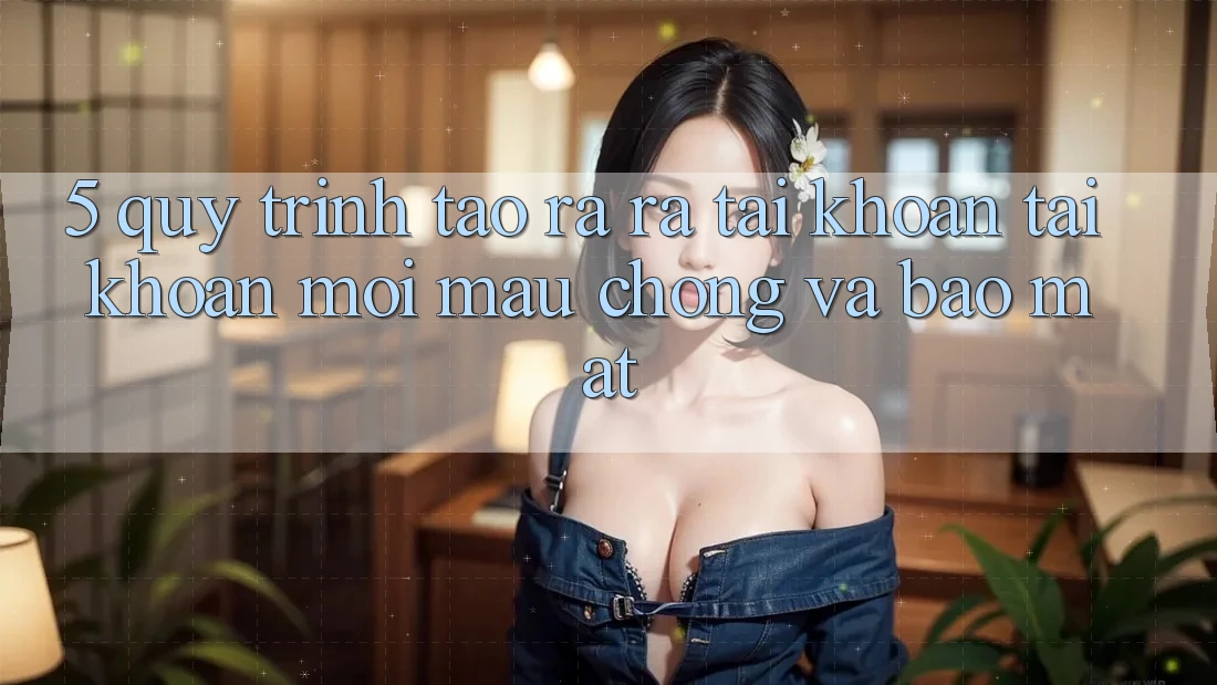 5. Quy Trình Tạo ra ra tài khoản Tài Khoản Mới Mau Chóng và Bảo Mật