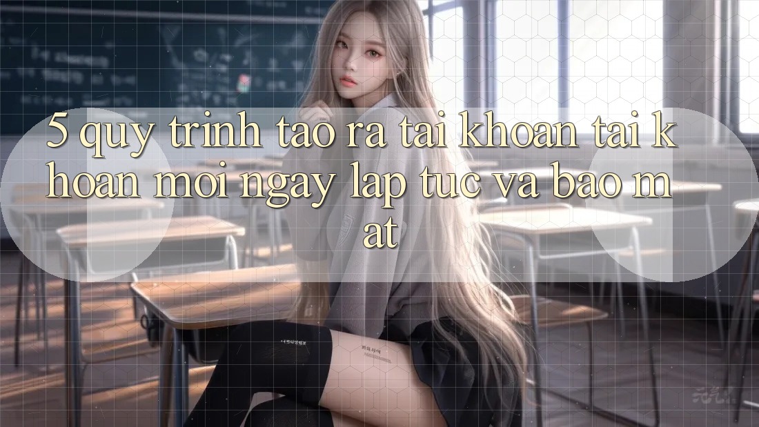 5. Quy Trình Tạo ra tài khoản Tài Khoản Mới Ngay lập tức và Bảo Mật 5. Quy Trình Tạo ra tài khoản Tài Khoản Mới Ngay lập tức và Bảo Mật