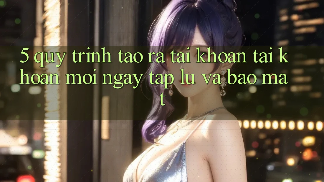 5. Quy Trình Tạo ra tài khoản Tài Khoản Mới Ngay tắp lự và Bảo Mật