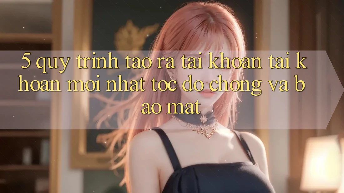 5. Quy Trình Tạo ra tài khoản Tài Khoản Mới nhất Tốc độ Chóng và Bảo Mật
