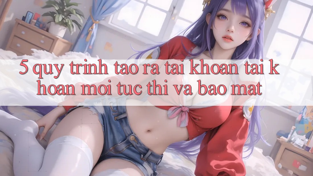 5. Quy Trình Tạo ra tài khoản Tài Khoản Mới Tức thì và Bảo Mật