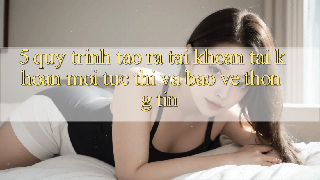 5. Quy Trình Tạo ra tài khoản Tài Khoản Mới Tức thì và Bảo vệ thông tin 5. Quy Trình Tạo ra tài khoản Tài Khoản Mới Tức thì và Bảo vệ thông tin
