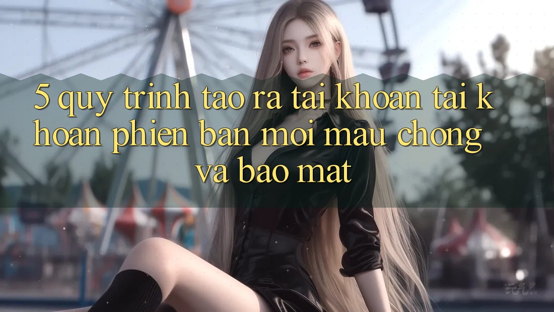 5. Quy Trình Tạo ra tài khoản Tài Khoản Phiên bản mới Mau Chóng và Bảo Mật 5. Quy Trình Tạo ra tài khoản Tài Khoản Phiên bản mới Mau Chóng và Bảo Mật