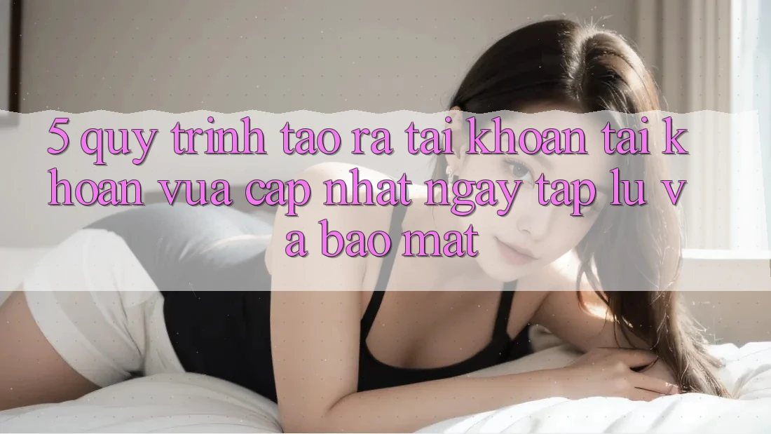 5. Quy Trình Tạo ra tài khoản Tài Khoản Vừa cập nhật Ngay tắp lự và Bảo Mật 5. Quy Trình Tạo ra tài khoản Tài Khoản Vừa cập nhật Ngay tắp lự và Bảo Mật
