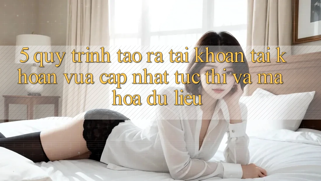 5. Quy Trình Tạo ra tài khoản Tài Khoản Vừa cập nhật Tức thì và Mã hóa dữ liệu