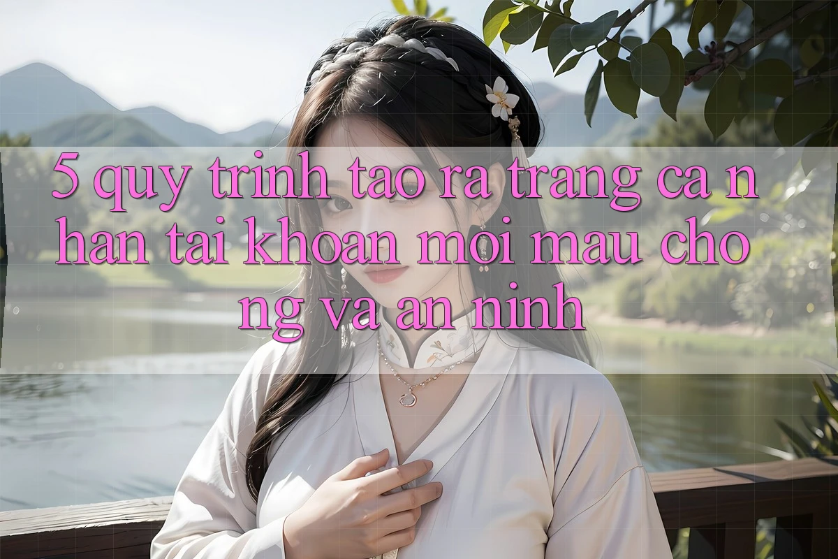 5. Quy Trình Tạo ra trang cá nhân Tài Khoản Mới Mau Chóng và An ninh 5. Quy Trình Tạo ra trang cá nhân Tài Khoản Mới Mau Chóng và An ninh