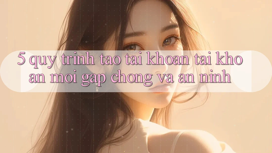 5. Quy Trình Tạo tài khoản Tài Khoản Mới Gấp Chóng và An ninh