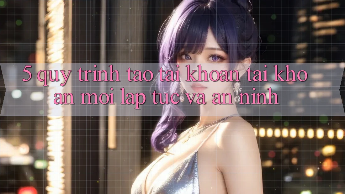 5. Quy Trình Tạo tài khoản Tài Khoản Mới Lập tức và An ninh
