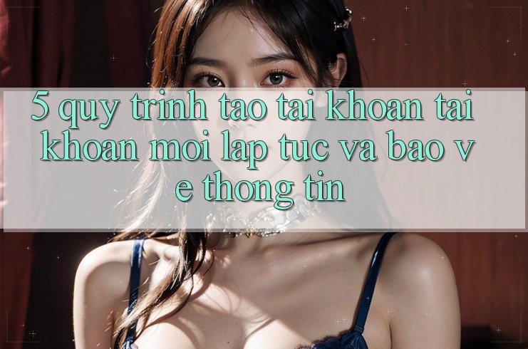 5. Quy Trình Tạo tài khoản Tài Khoản Mới Lập tức và Bảo vệ thông tin 5. Quy Trình Tạo tài khoản Tài Khoản Mới Lập tức và Bảo vệ thông tin