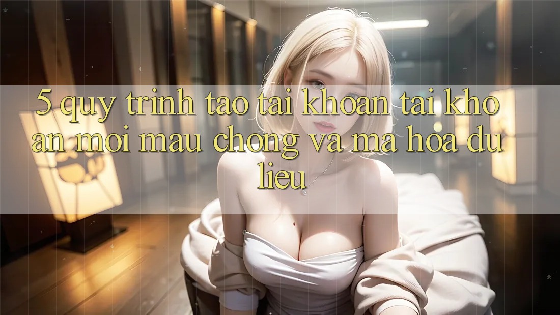 5. Quy Trình Tạo tài khoản Tài Khoản Mới Mau Chóng và Mã hóa dữ liệu 5. Quy Trình Tạo tài khoản Tài Khoản Mới Mau Chóng và Mã hóa dữ liệu