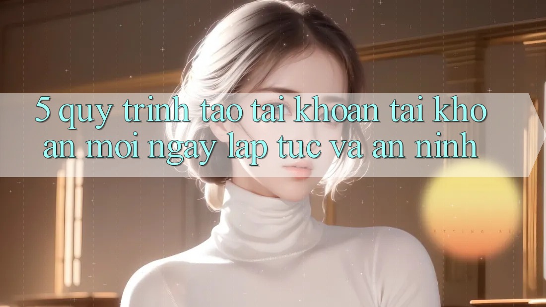 5. Quy Trình Tạo tài khoản Tài Khoản Mới Ngay lập tức và An ninh 5. Quy Trình Tạo tài khoản Tài Khoản Mới Ngay lập tức và An ninh