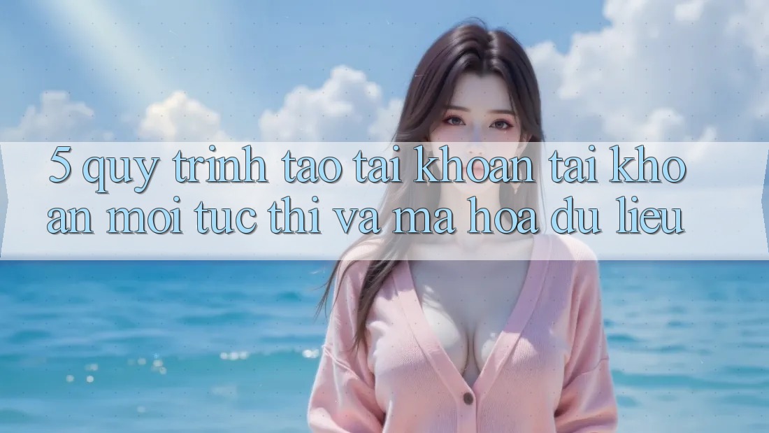 5. Quy Trình Tạo tài khoản Tài Khoản Mới Tức thì và Mã hóa dữ liệu