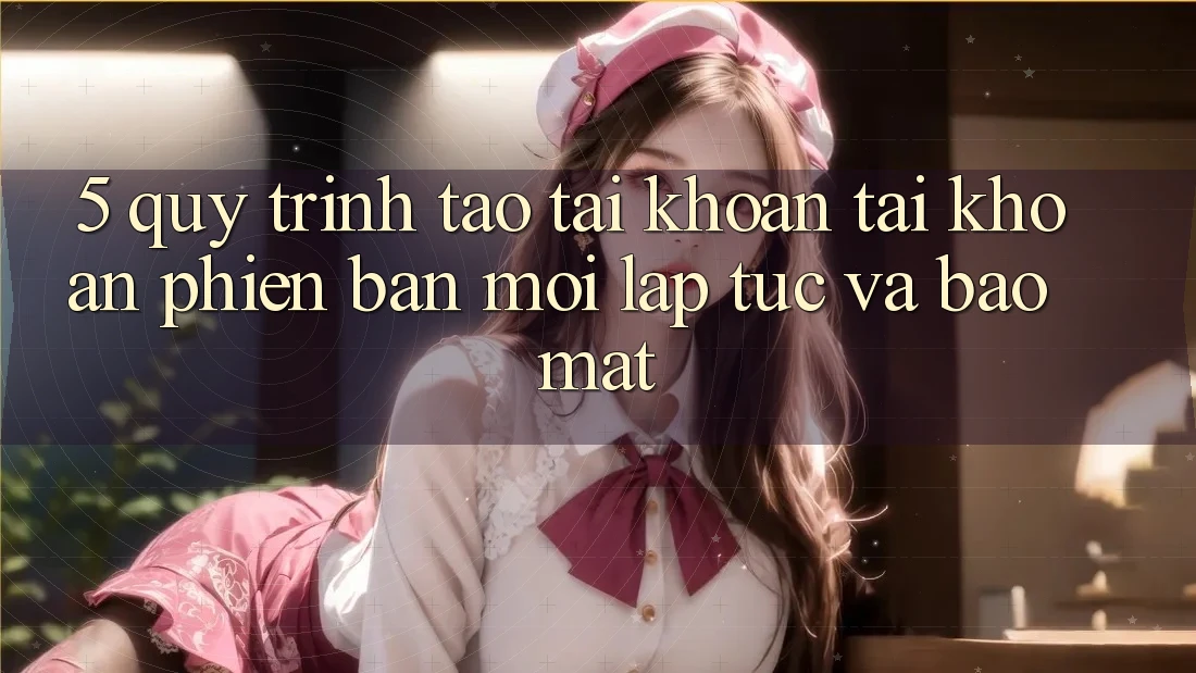 5. Quy Trình Tạo tài khoản Tài Khoản Phiên bản mới Lập tức và Bảo Mật 5. Quy Trình Tạo tài khoản Tài Khoản Phiên bản mới Lập tức và Bảo Mật