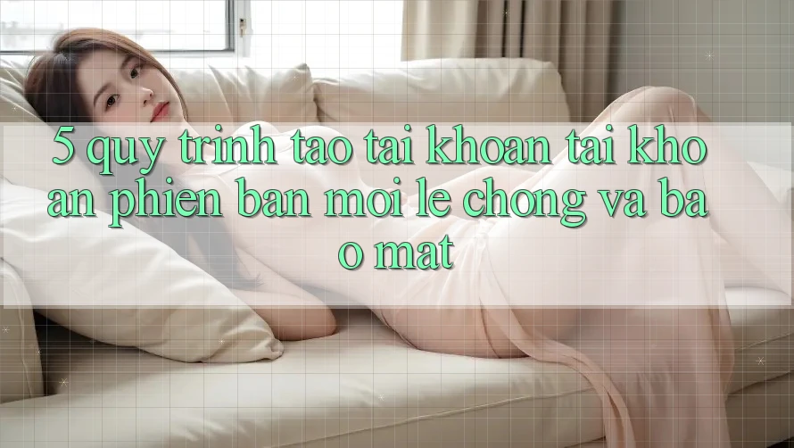 5. Quy Trình Tạo tài khoản Tài Khoản Phiên bản mới Lẹ Chóng và Bảo Mật 5. Quy Trình Tạo tài khoản Tài Khoản Phiên bản mới Lẹ Chóng và Bảo Mật