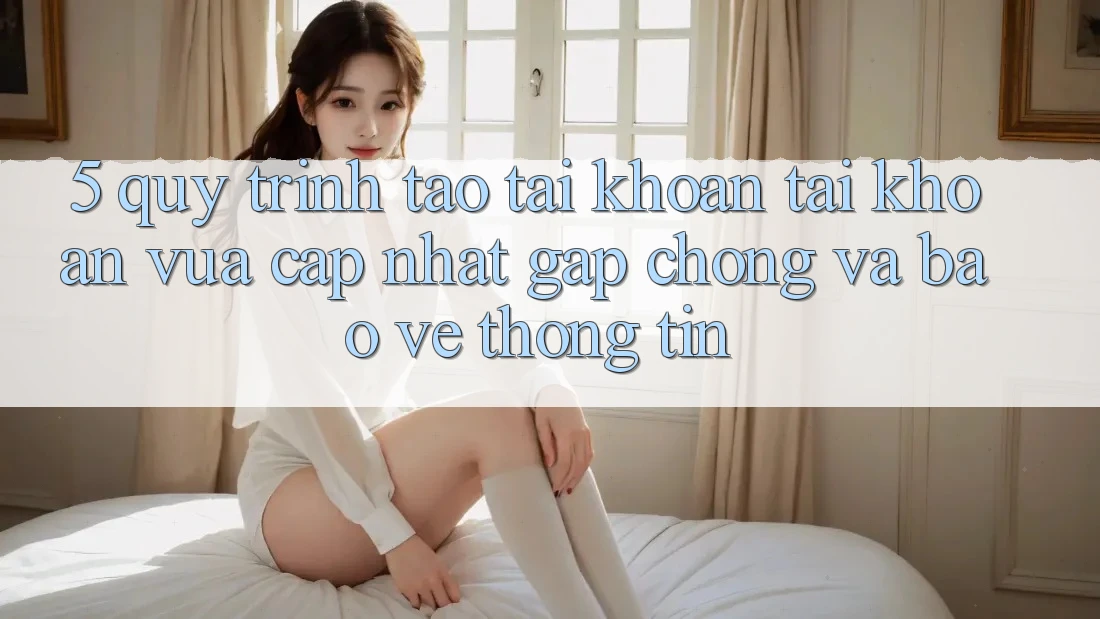 5. Quy Trình Tạo tài khoản Tài Khoản Vừa cập nhật Gấp Chóng và Bảo vệ thông tin