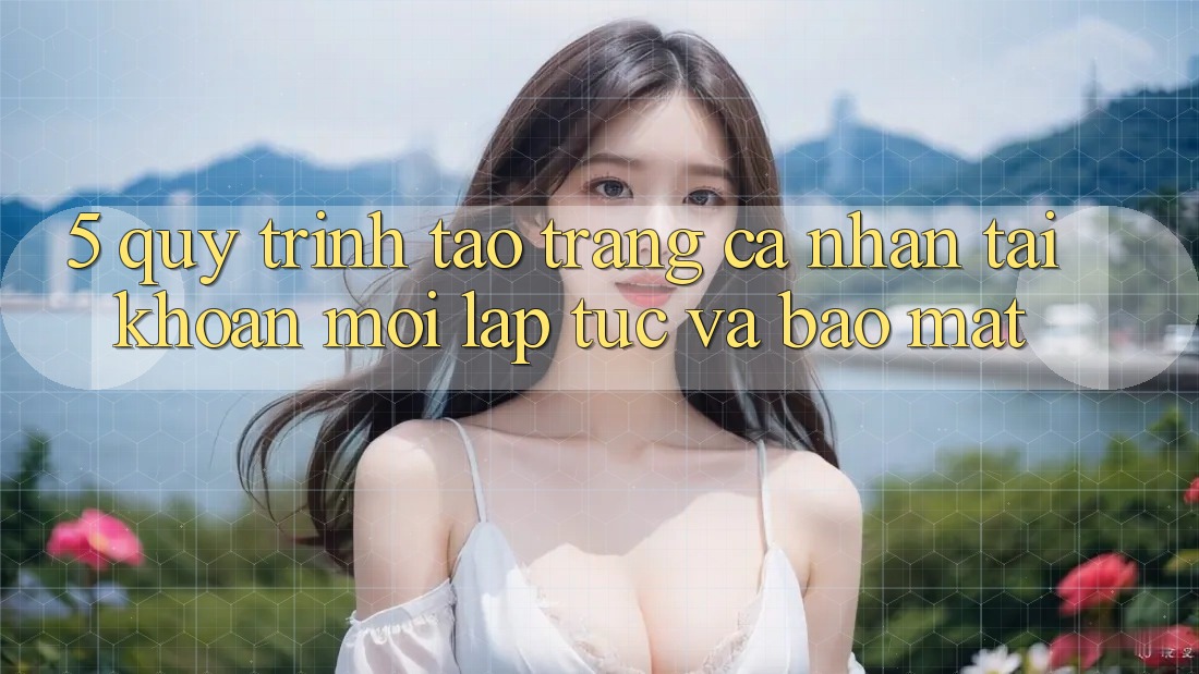 5. Quy Trình Tạo trang cá nhân Tài Khoản Mới Lập tức và Bảo Mật 5. Quy Trình Tạo trang cá nhân Tài Khoản Mới Lập tức và Bảo Mật