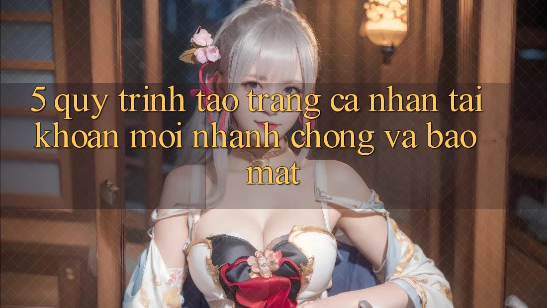 5. Quy Trình Tạo trang cá nhân Tài Khoản Mới Nhanh Chóng và Bảo Mật
