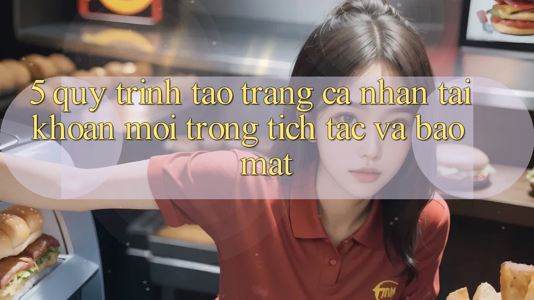 5. Quy Trình Tạo trang cá nhân Tài Khoản Mới Trong tích tắc và Bảo Mật