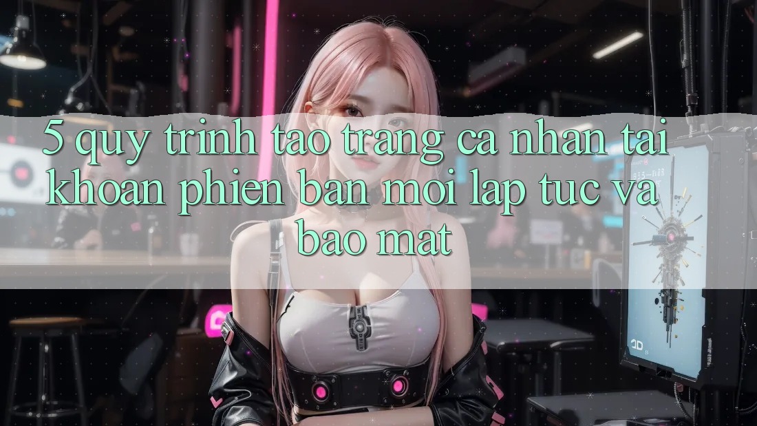5. Quy Trình Tạo trang cá nhân Tài Khoản Phiên bản mới Lập tức và Bảo Mật