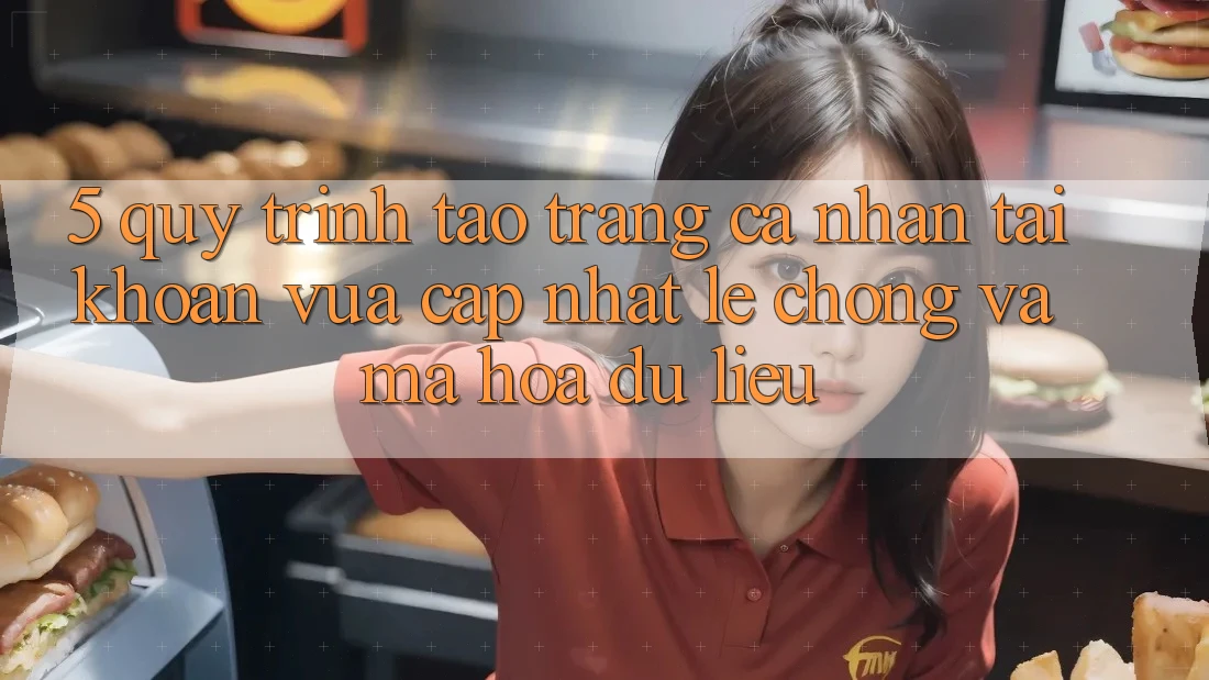 5. Quy Trình Tạo trang cá nhân Tài Khoản Vừa cập nhật Lẹ Chóng và Mã hóa dữ liệu