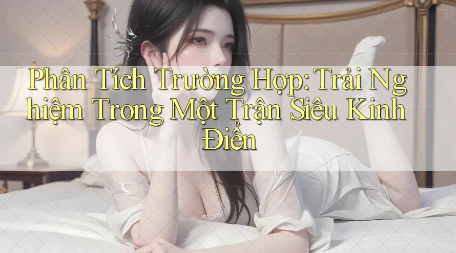 Phân Tích Trường Hợp: Trải Nghiệm Trong Một Trận Siêu Kinh Điển Phân Tích Trường Hợp: Trải Nghiệm Trong Một Trận Siêu Kinh Điển