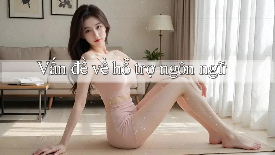 Vấn đề về hỗ trợ ngôn ngữ Vấn đề về hỗ trợ ngôn ngữ